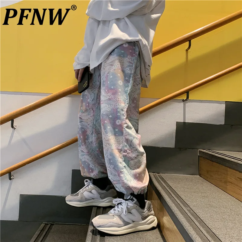 

Мужские спортивные брюки PFNW в стиле хип-хоп, с цветочным принтом кешью, 2021