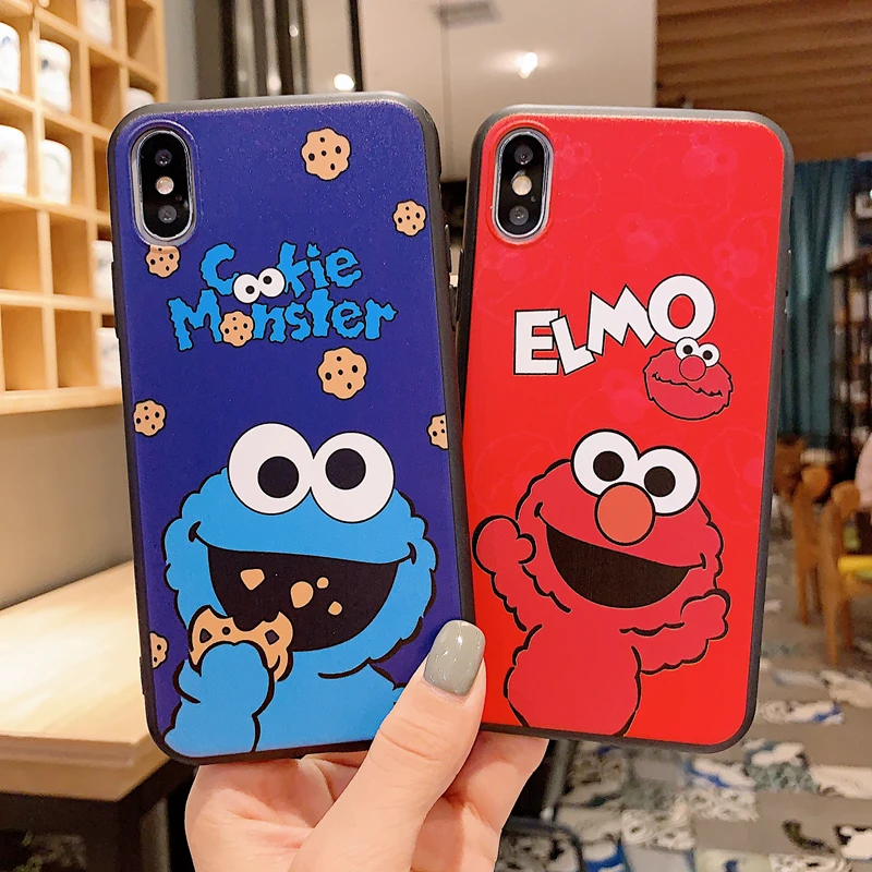 Candy Cookie для Iphone 11 Pro Max чехол Elmo задняя крышка мягкий матовый чехол| |