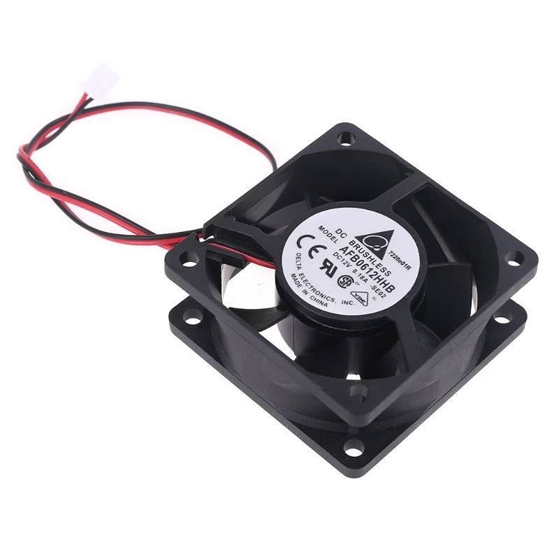 

H7JF 6cm AFB0612HHB CPU Case Cooling Fan 6015 6025 12V 0.18A Test Working Cooler for Delta