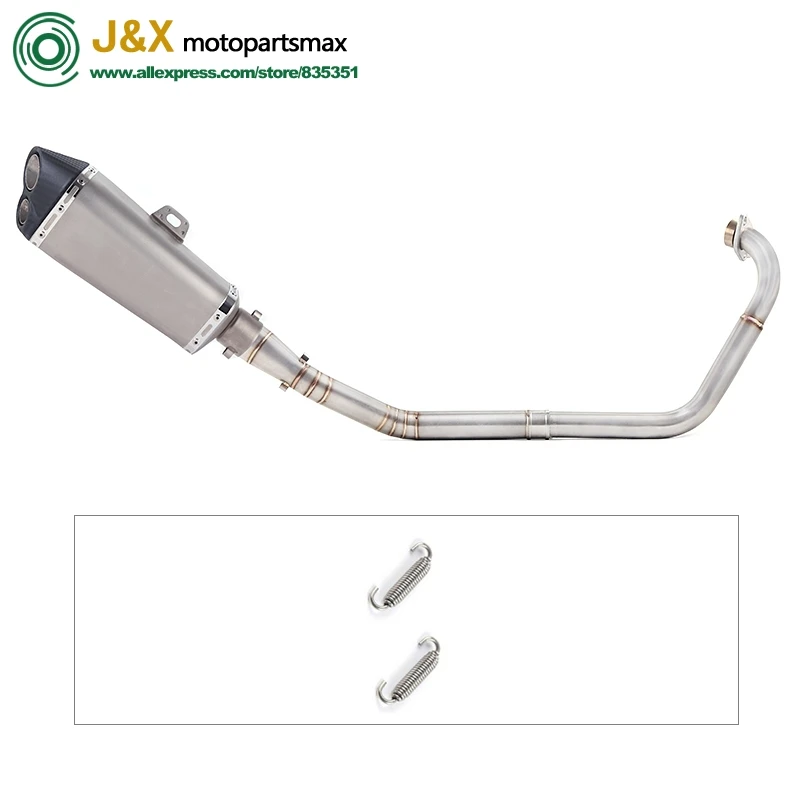 

Motorcycle Full Exhaust System Escape Slip On For yamaha YZF R15 MT15 MT-15 2008-2017 Middle Link Pipe Muffler DB-Killer