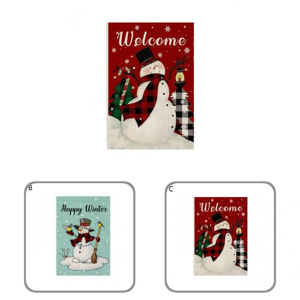 

Xmas флаг для сада Portable Add Xmas садовый баннер износостойкий разные стили рождественский флажок для сада