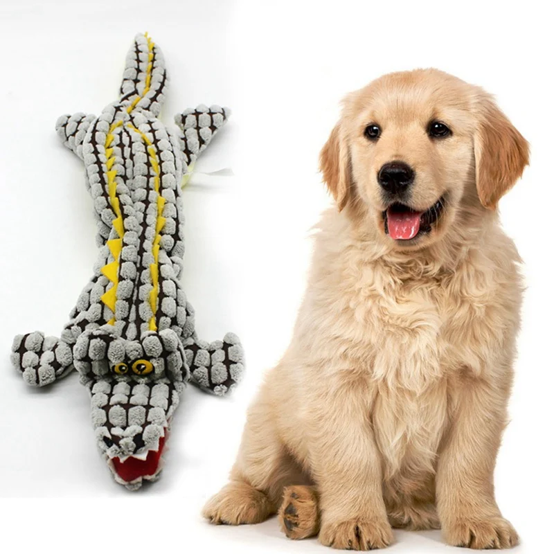 

Squeaky Cute Plush Funny Animal Dolls, Pet Chew Molar Supplies Interactive Bite Resistant Toy