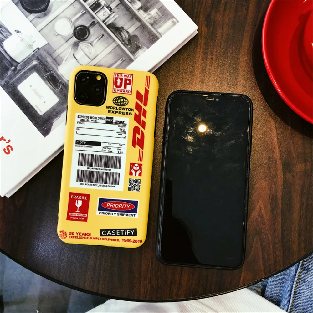 Уличная мода DHL IMD матовый чехол на айфон 11 Pro Xs Max XR X 6 6S 7 8 плюс Мягкий силиконовый