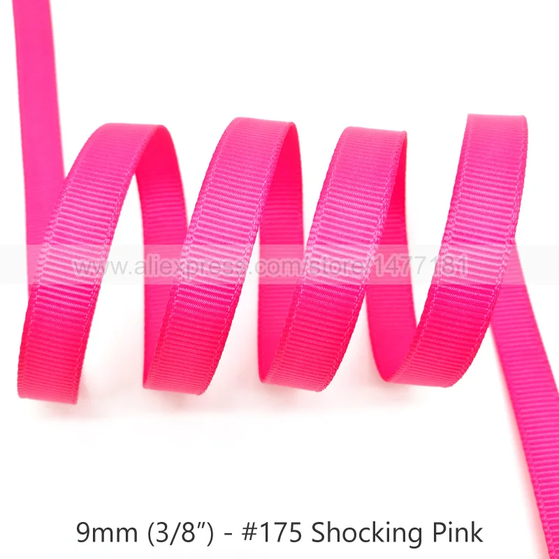 175 Shocking Pink 20 ярдов) 3/" 9 мм корсажная лента белого, черного, розового, красного, зеленого, фиолетового цветов корсажная лента полиэстер лента для рукоделия - Цвет: 175 Shocking Pink
