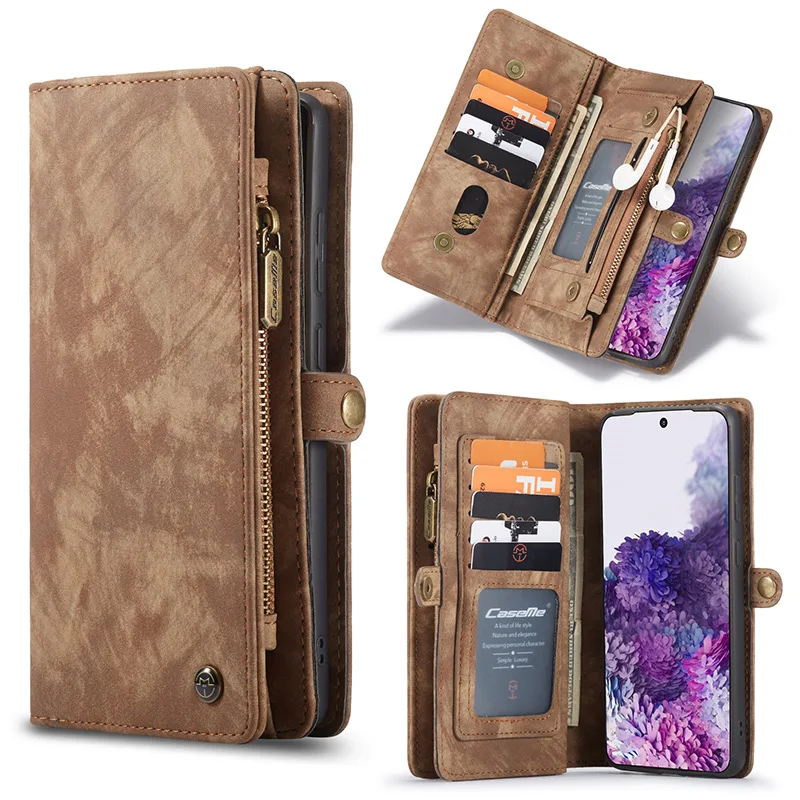 Для Samsung S20 Note20 Ultra S8 S9 S10 Note 9 10 Plus удобный Бумажник для телефона с магнитными