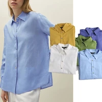 jennydave shirt women blouse spring blouse women england simple indie folk solid fashion linen blusas mujer de moda and tops
