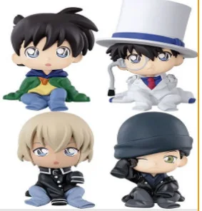 4 шт./компл. чехол для аниме Detective Conan закрытый Edogawa Konan Kaitou Kidd Furuya Rei Akai Shuuichi фигурка