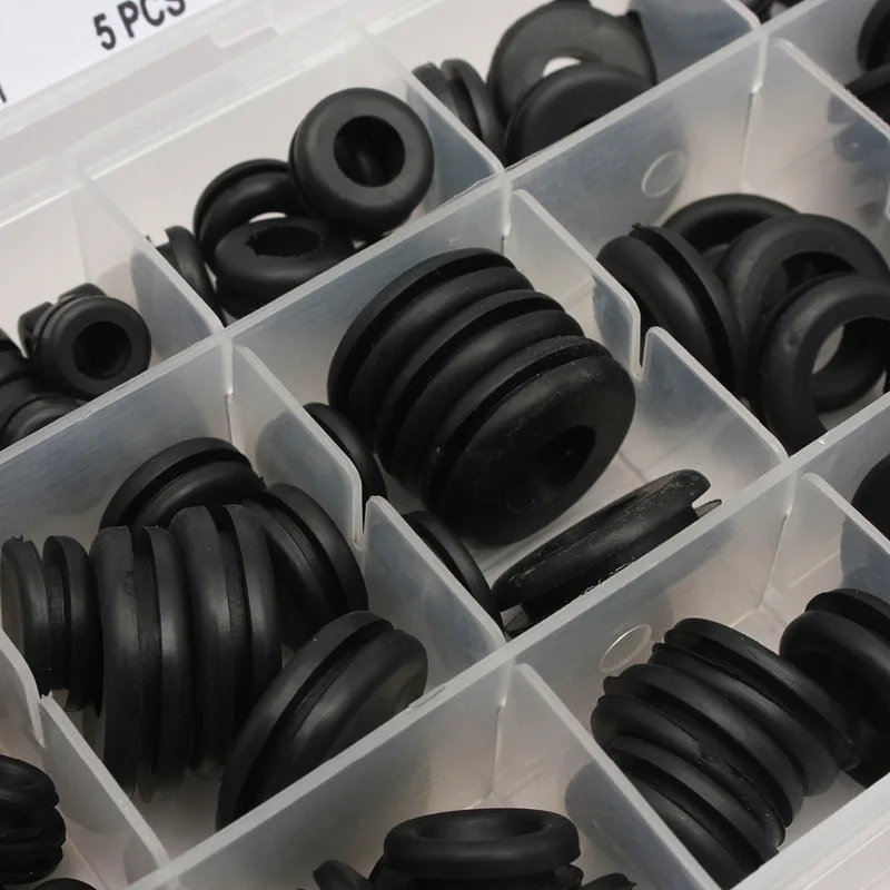 125 шт Черная уплотнительная втулка резиновое уплотнительное кольцо Ассортимент