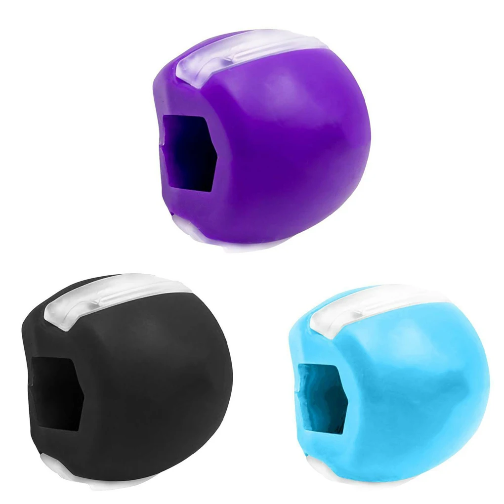 

3pcs Jaw Exercisers Food-grade Silicone Facial Exercisers Portable Jawline Fitness Balls for Home Gym