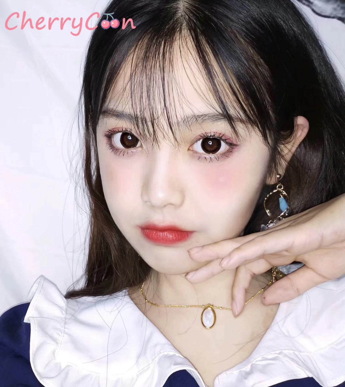 CherryCon красоты глаз и коричневого цветов В наличии большие размеры от красивый