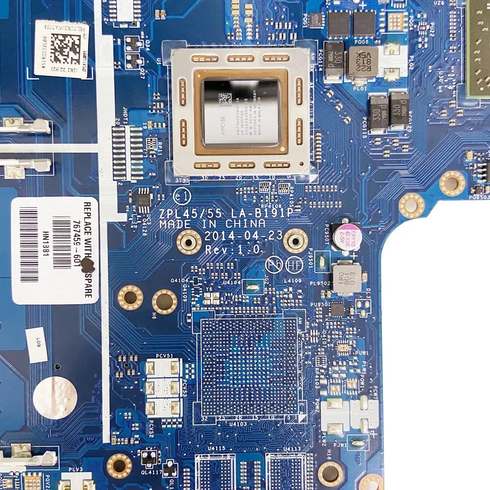 Для HP ProBook 455 G2 445 LA-B191P материнская плата для ноутбука с процессором A8-7100U 773079-001