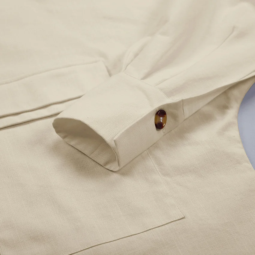 

Women Two Pieces Sets Big Hollow Out Sleeve Design Cotton And Linen Oversize Women Clothes And Pants Suit Women's Tracksuit