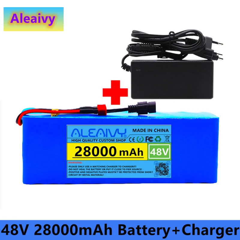 

48v lithium ion battery 28v 30Ah 1000w 13S3P Lithium ion Battery Pack For 54.6v E-bike Electric bicycle Scooter with BMS+charger