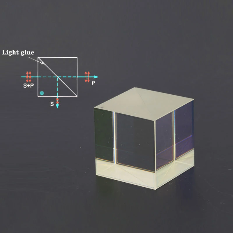 

Optical Experiment Prism Dichroic Prism Light Separation K9 Cube Beam Splitter Prism 40MM Split Ratio 50R/50T Cube Dichroic