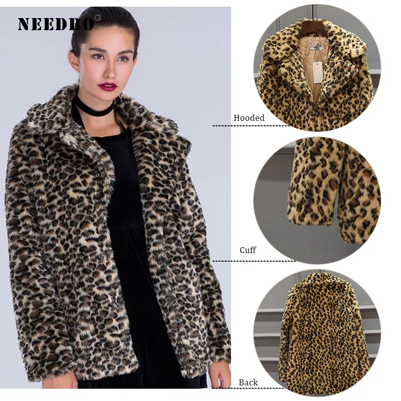 Blazer Women Casual Faux Fur Leopard Blazer Feminino Suit Women Blazers Jackets Long Sleeve Lady Coat Women Elegant Outwear