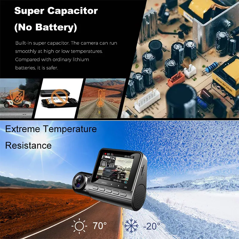 Видеорегистратор OBDPEAK M70 Pro 1080P задняя камера 24 часа|Видеорегистраторы| |