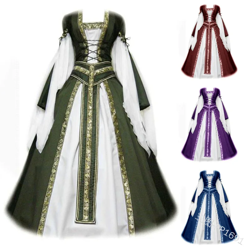 Женский костюм принцессы в средневековом стиле ренессанс большой размер 5xl