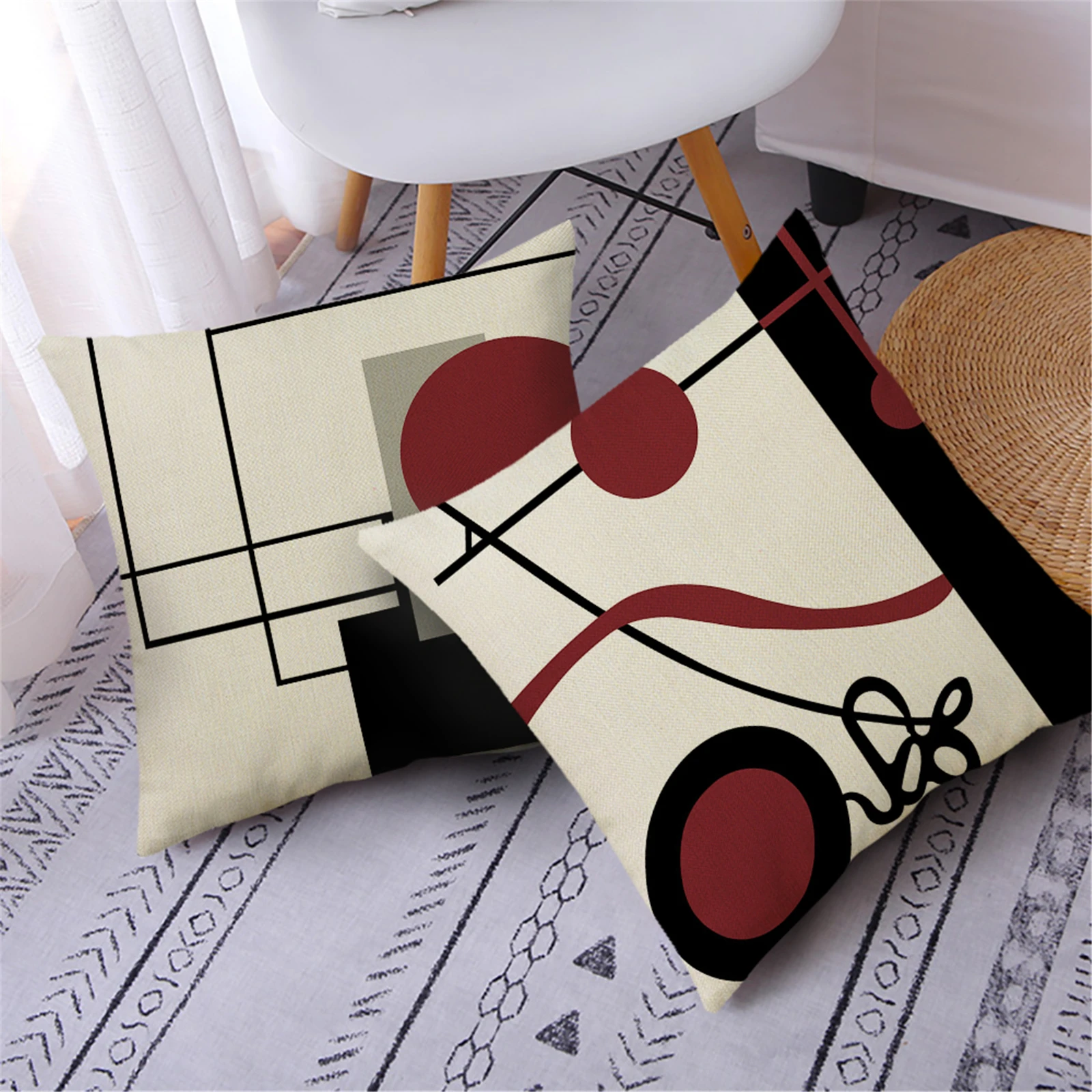 

Linen Geometric Decorative Pillowcases Throw Pillows Home Decor Throw Pillows For Living Room Bedroom Sofa Chair Cushion Cover