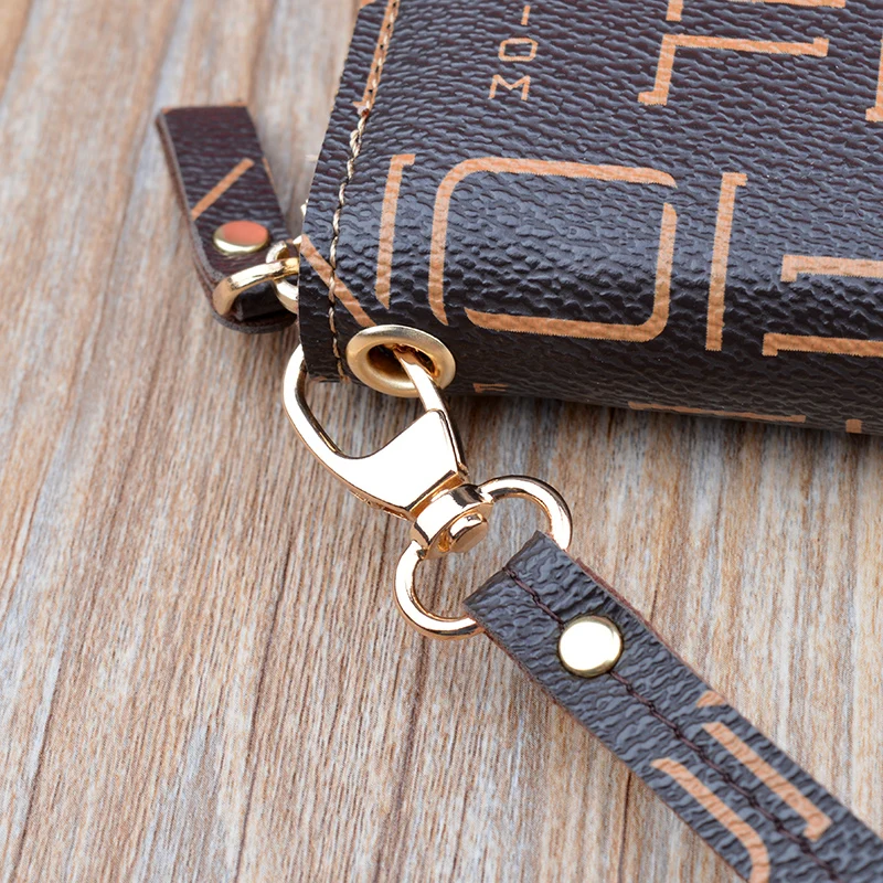 

New Zipper PU Women's Wallet Ladies Long Large Capacity Clutch Double Card Package Korean Letter Coin Purse Phone Bag