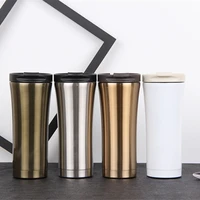 portable 500ml coffee mug stainless steel double wall tea cup coffee tea mug milk thermos thermocup outdoor travel mug