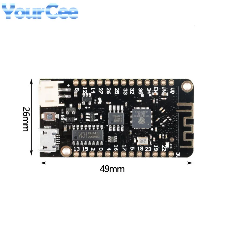 Макетная плата ESP32 демонстрационная Rev1 Wi-Fi беспроводной модуль 4 Мб флэш-памяти