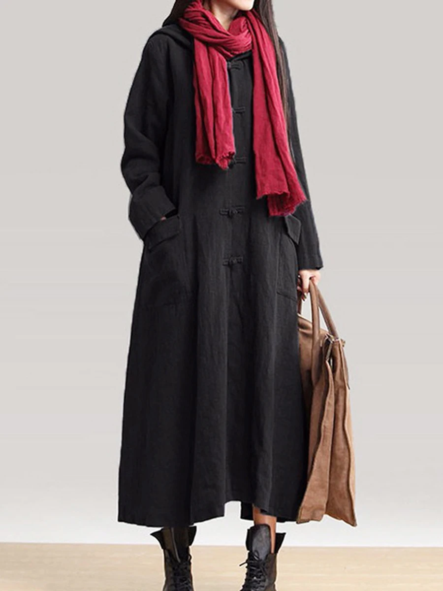Women Linen Dress 2019 Autumn Long Sleeve Korean Style Plus Size Hoddie Sweatshirts Dresses Maxi Vestidos Boho Robe Female |