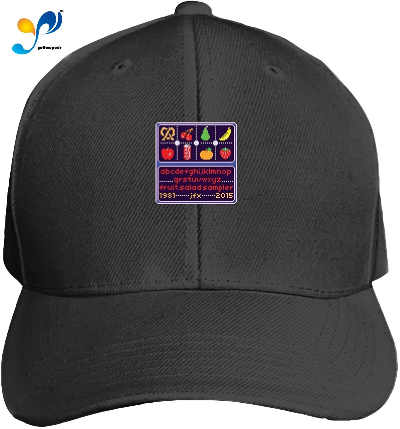 

Peaked Hat Fruit Sampler Printed Sandwich Baseball Cap For Unisex Adjustable Hat