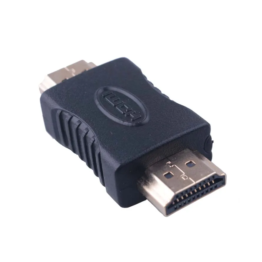 Позолоченный Переходник HDMI-HDMI штырь-штырь адаптер для проектора оптовая продажа