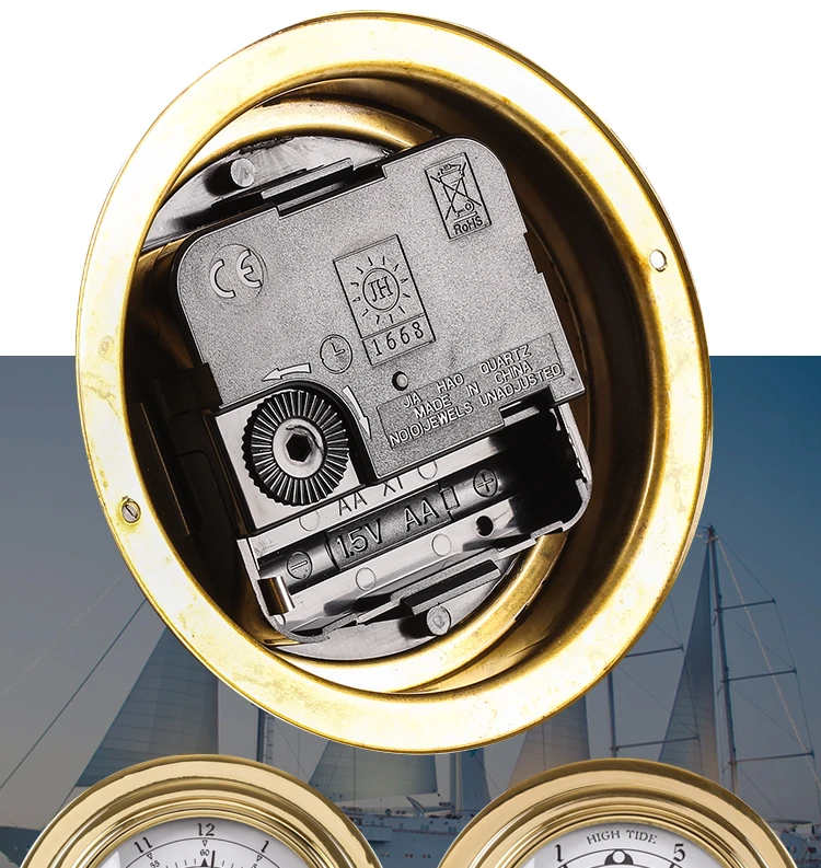 Новинка 1 шт 3 дюйма латунный чехол традиционная метеостанция аналоговая