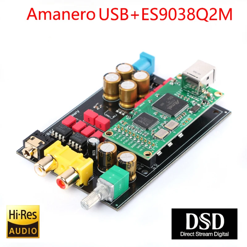 Hi-END аудио DAC для усилителя наушников DSD PCM ES9038 звуковая карта XMOS USB декодер
