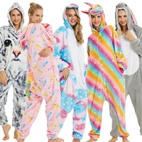 men pajama jumpsuit set kigurumi for women adult onesie unicorn pajamas animal cosplay pijama flannel homewear sleepwear