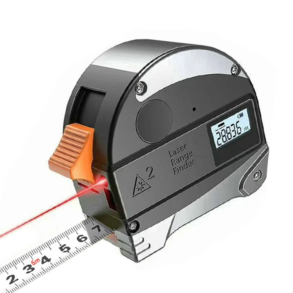 

2 In 1 40M Laser Rangefinder LCD Digital Tape Measure Distance Measurer Meter Range Finder Infrared Construction Gauging Tool