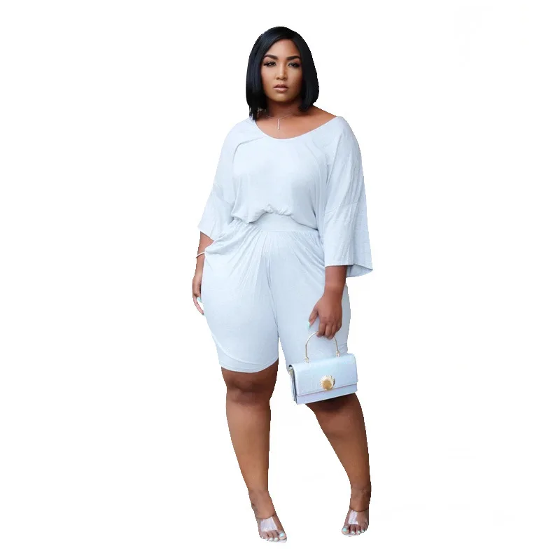 Женский комплект из двух предметов удобная повседневная футболка с V-образным