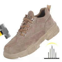lightweight safety shoes men steel toe cap work sneakers male puncture proof work shoes boots industrial shoes security boots