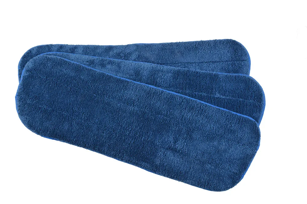 dark blue Sinland тряпка для глубокой уборки, насадка для швабры, сменная швабра, Сменные подушечки для мокрого швабры, сменная насадка для мокрого швабры, 5,1 дюйма x 17,7 дюйма, 3 упаковки, синяя - Цвет: dark blue