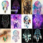 Художественные алмазные картины красочные Ловцы снов абстрактная женщина вышивка крестиком Стразы квадратные или круглые алмазные украшения для дома комнаты