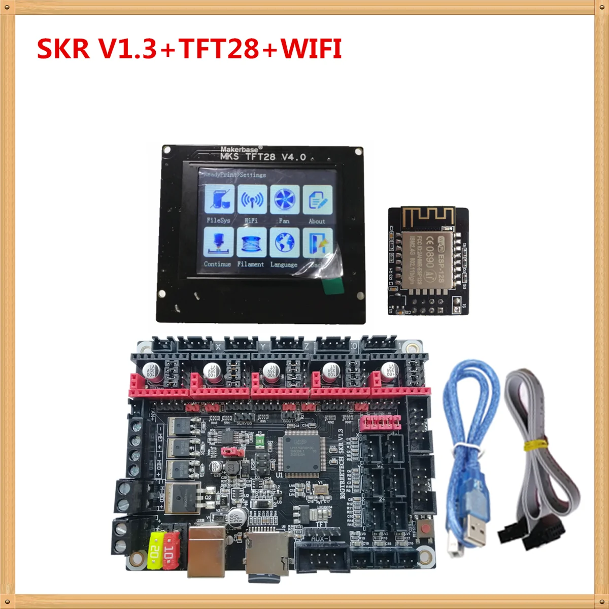 3D принтер Запасные части SKR V1.3 контрольная пластина MKS TFT28 v4.0 сенсорный экран MKS wifi модуль умный контроллер для creality cr-10