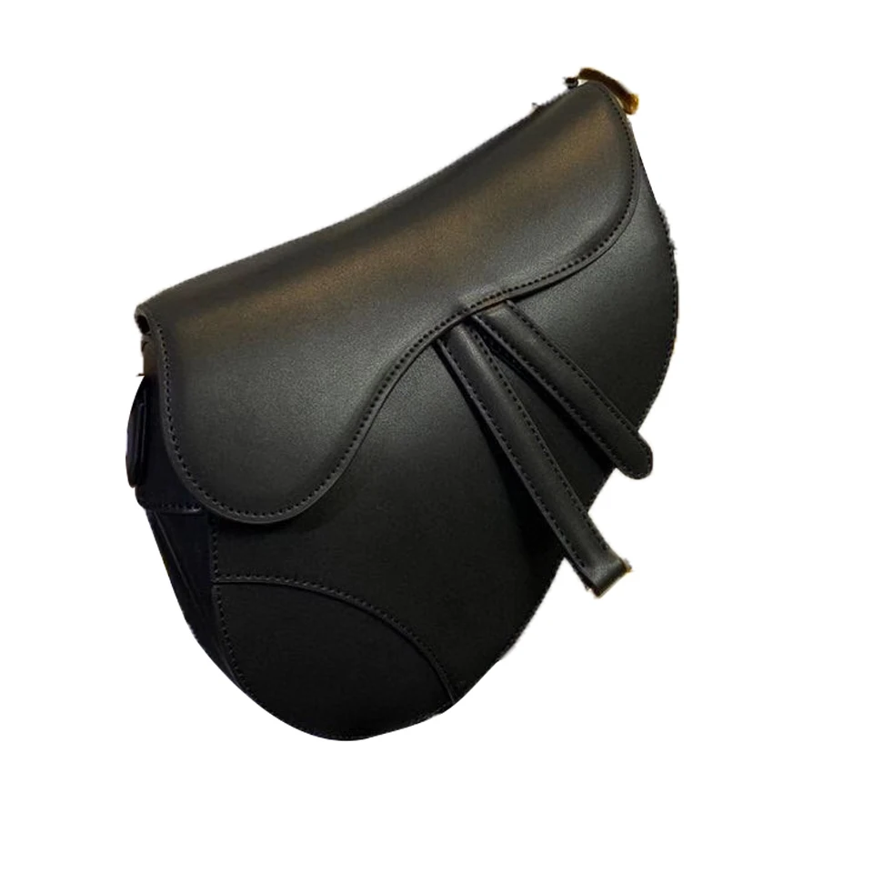 

Luxury ladies shoulderbag fashion design messenger bag high quality Genuine leather ladiesbag Saddle bag handbag bags for women