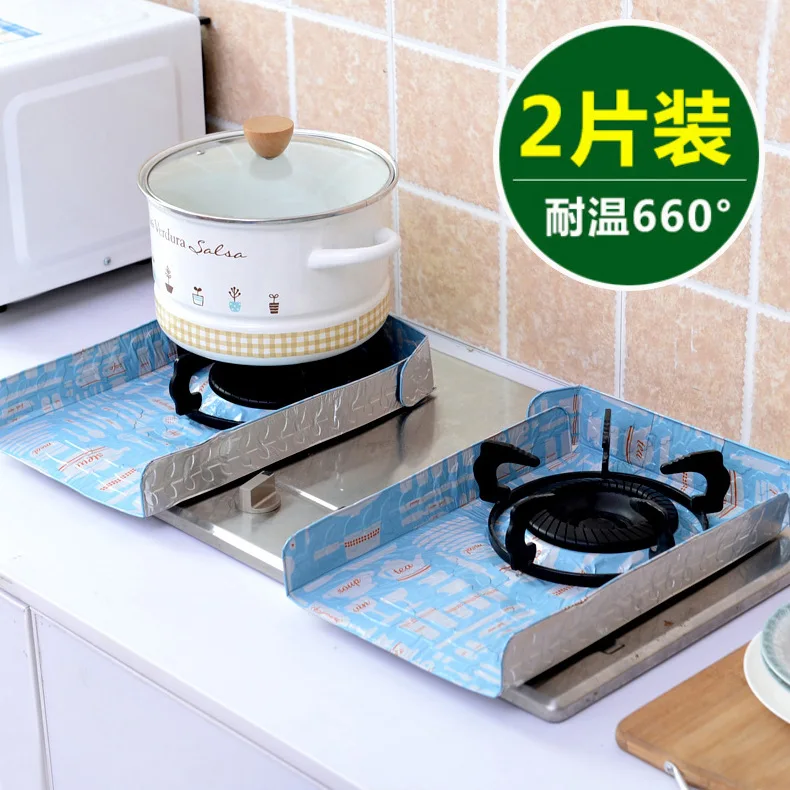 Маслостойкий коврик для кухонной газовой плиты алюминиевая фольга Оловянная 2