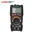 Портативный цифровой мультиметр Habotest серии HT113, автоматический ручной диапазон, вольтметр True RMS 600 в, амперметр постоянного и переменного тока, Гц, Бесконтактный Омметр, тестер