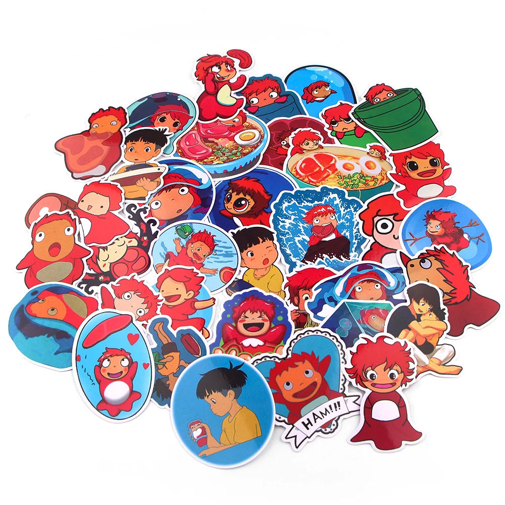 Ransitute R875 36pcs/set Cartoon Scrapbooking Stickers Decal For Guitar Laptop Car Fridge Graffiti Sticker | Компьютеры и офис