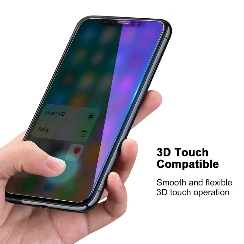 Anti Blue Light Blocking Screen Protector for Iphone 11 12 13 Mini Pro Xs Max Xr Ray Glass 7 8 Screenprotector | Мобильные телефоны