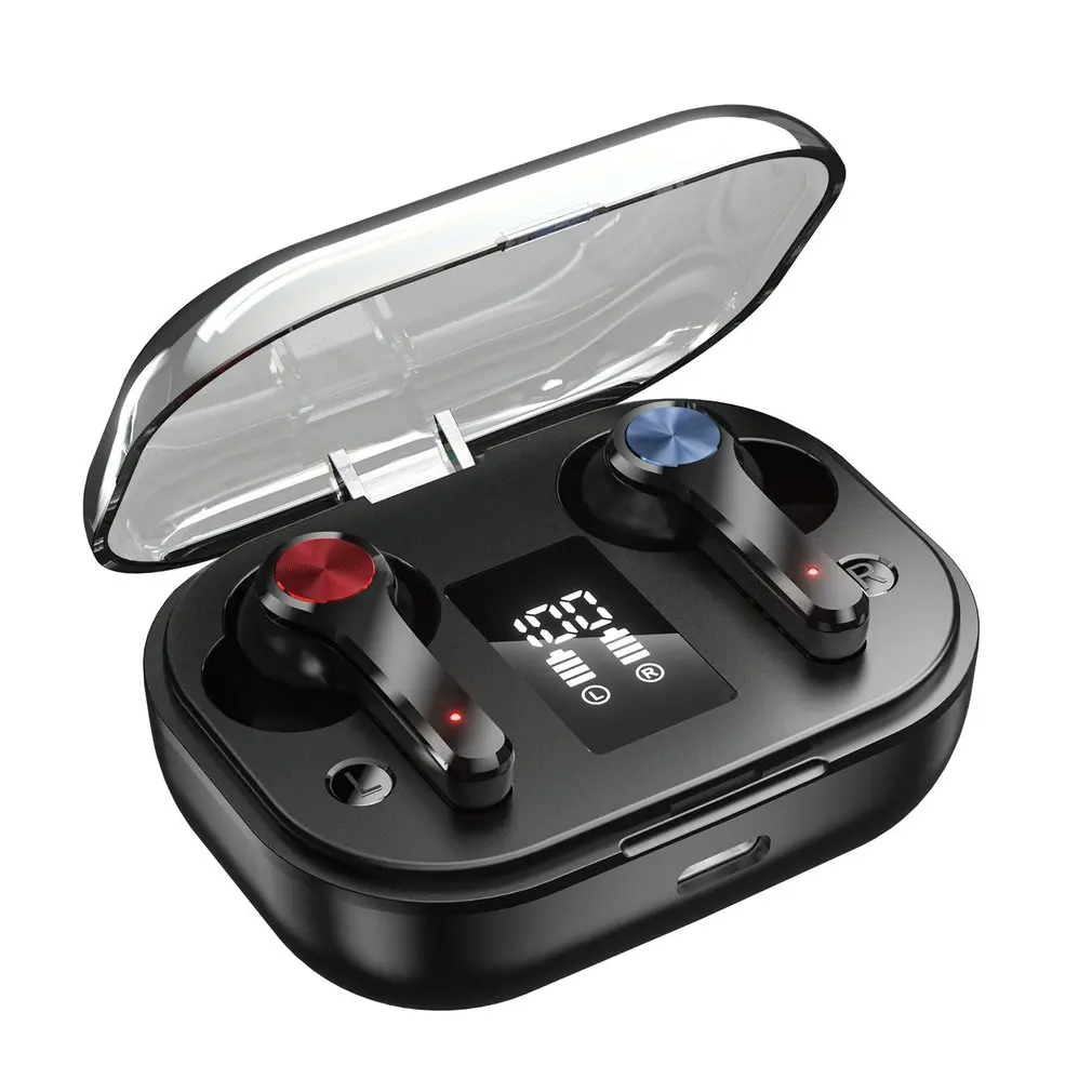 

Водонепроницаемые спортивные наушники-вкладыши T28 HiFi с басами и зарядным чехлом, шумоподавляющие наушники, беспроводные наушники