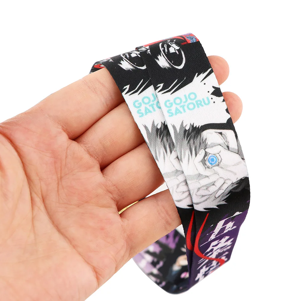 Anime Cute Jujutsu Kaisen mobile phone hanging rope Cosplay work bus card U disk tag key chain prop | Тематическая одежда и
