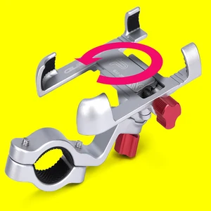 universal aluminum alloy bike bicycle phone holder racks motorcycle handlebar mount non slip moblie cell phone clip for bike free global shipping