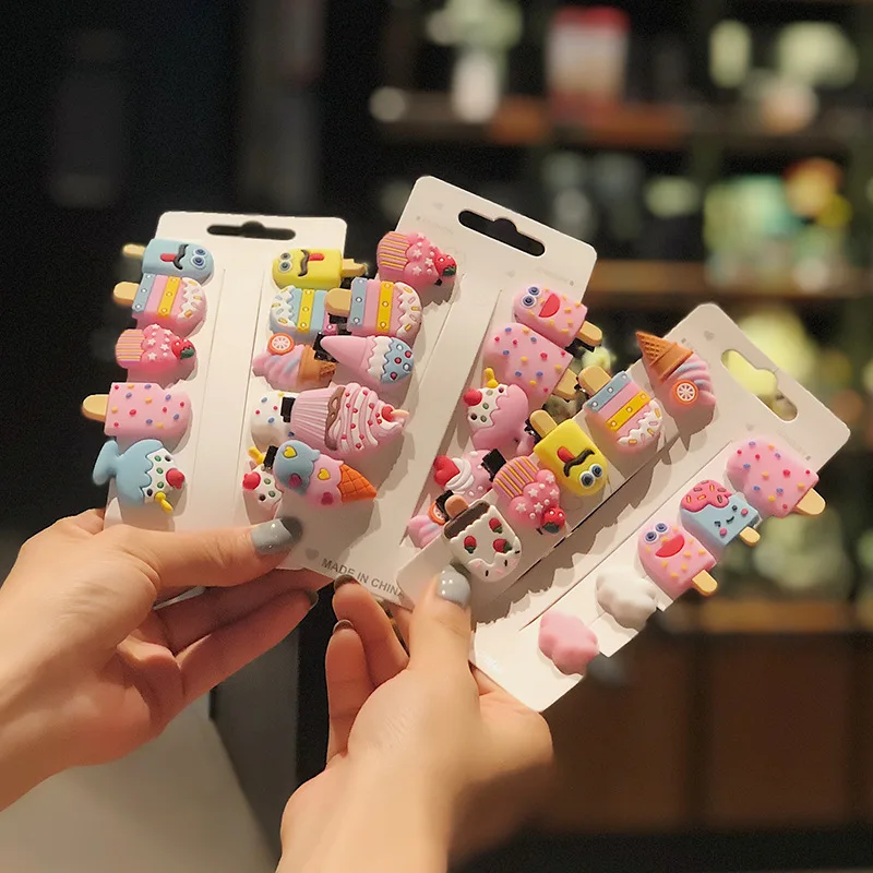 

Children's cute cartoon baby hair clips do not hurt hair accessories girls hair clips broken hair headdresses baby bangs clips