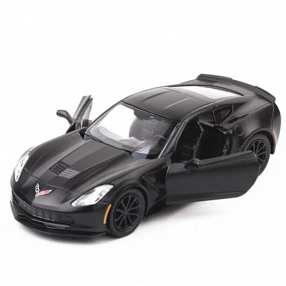 

Hot 1:36 Scale Wheel Diecast Super Sport Car Corvettes C7 Metal Model Pull Back Vehicle Alloy Toys Collection For Boys Gifts