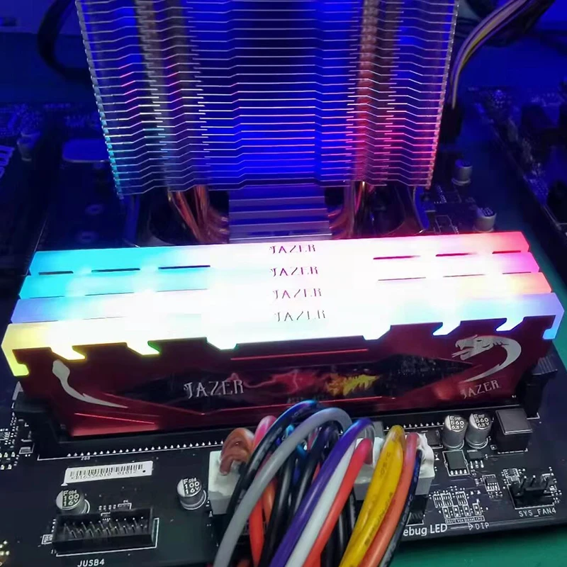Оперативная память JAZER для компьютера ОЗУ тип DDR4 объем памяти-4 ГБ/16 ГБ частота-2666