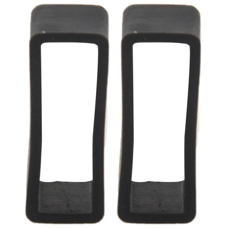 

2X Black Watch Strap Retaining Hoop Loop Rubber Retainer Buckle Holder 24mm