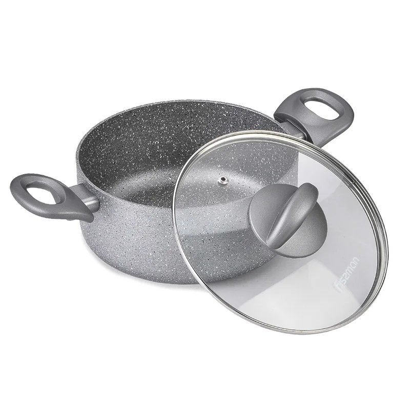 FISSMAN Moon Stone Series набор посуды с антипригарным покрытием из алюминия 1 6л Saucepan-2.8L